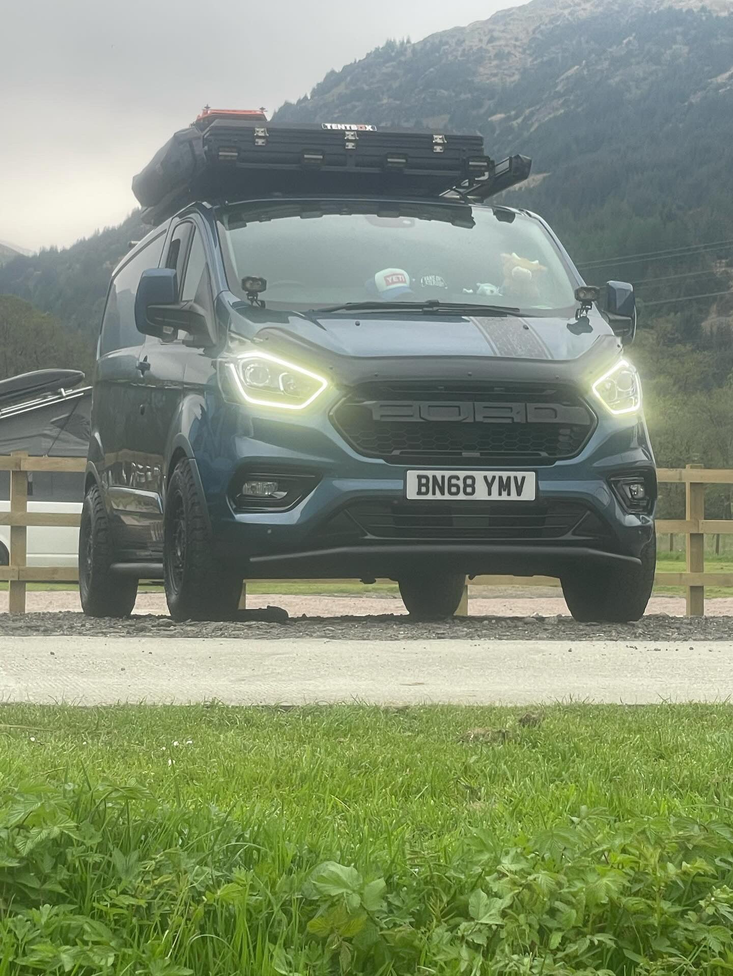 Ford Transit Custom 2012-2024 Bonnet Ditch Light Mounts