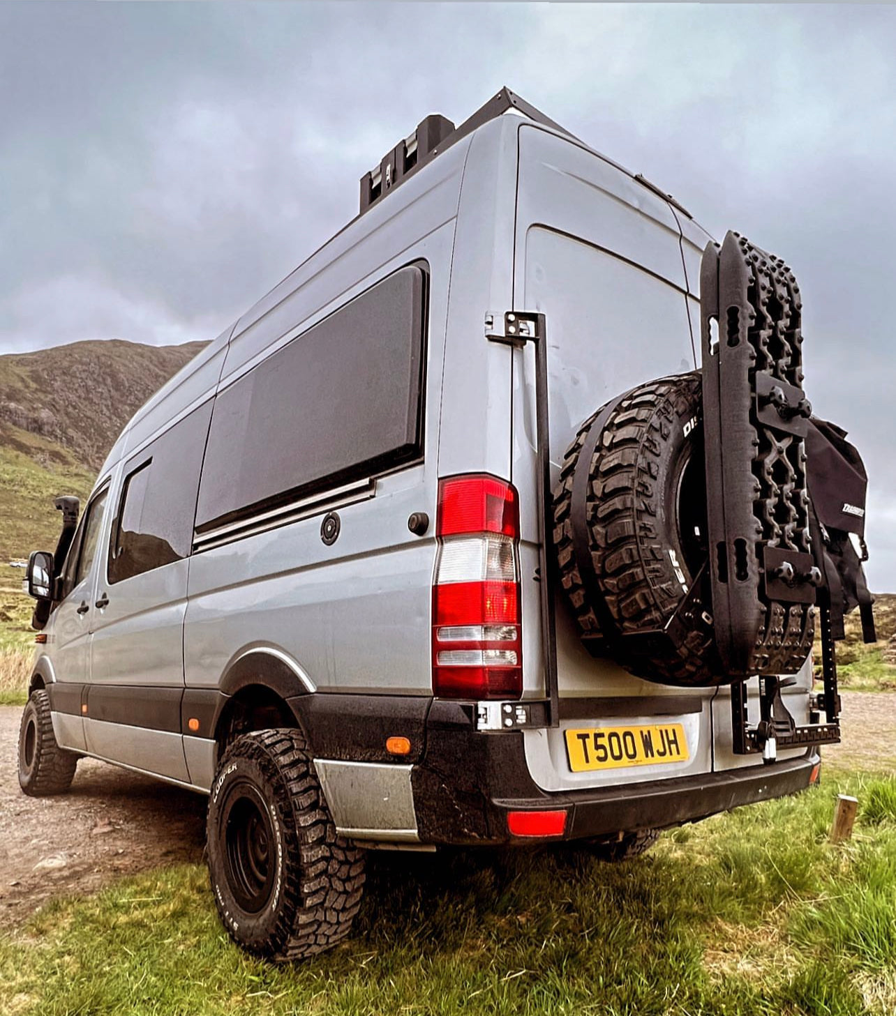 Universal Spare Wheel Mounted Recovery Track Mount