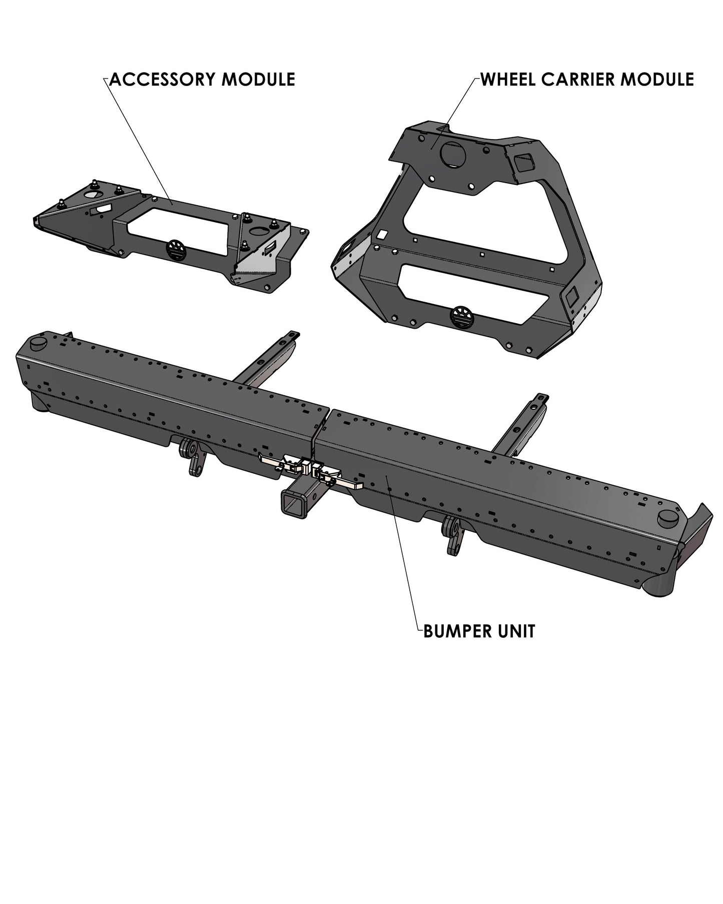 VOLKSWAGEN LT MK1 (1976-1996) - Rear Bumper Storage System