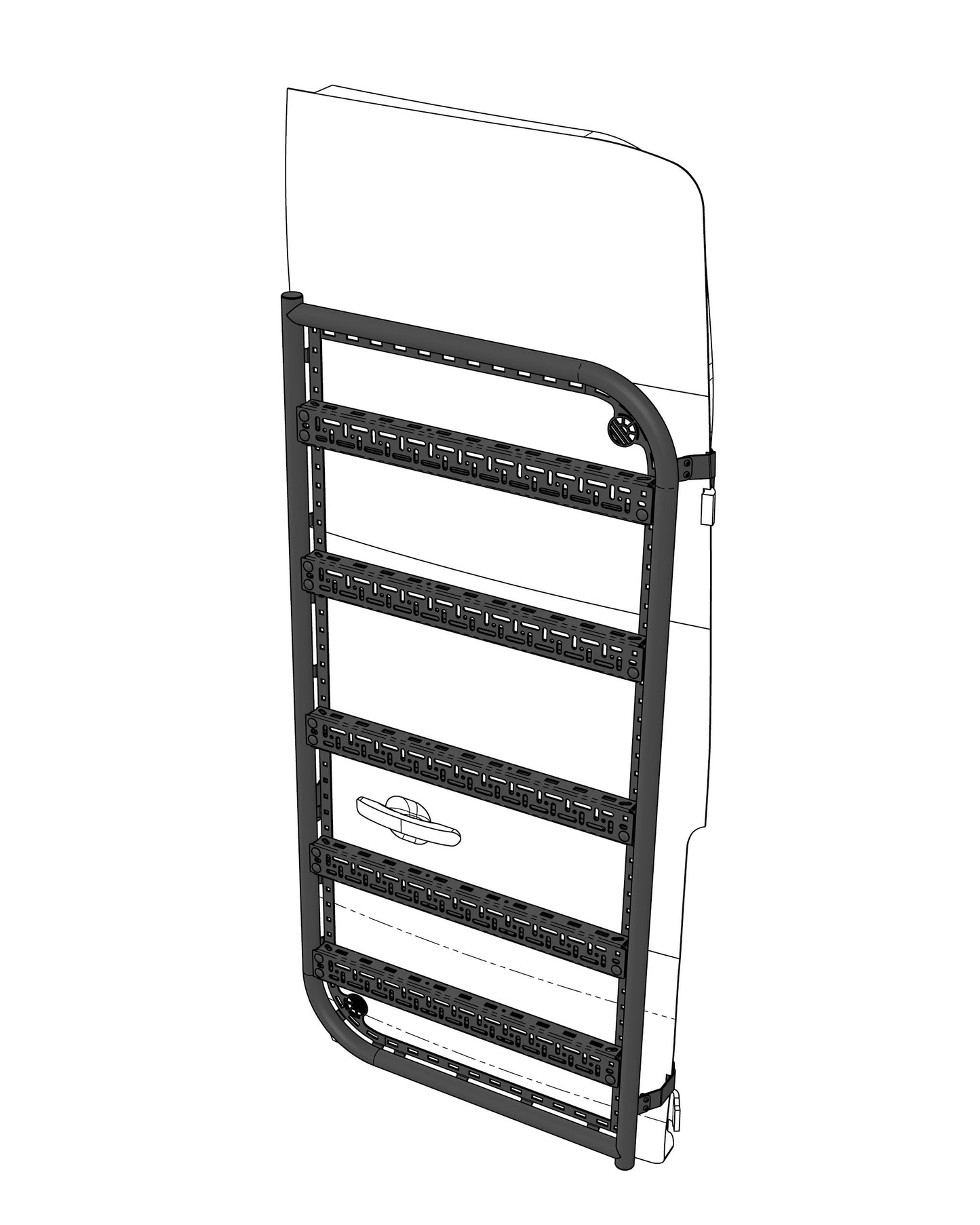 FORD TRANSIT MK8/MK9 2014+ Modular Backrack - RH