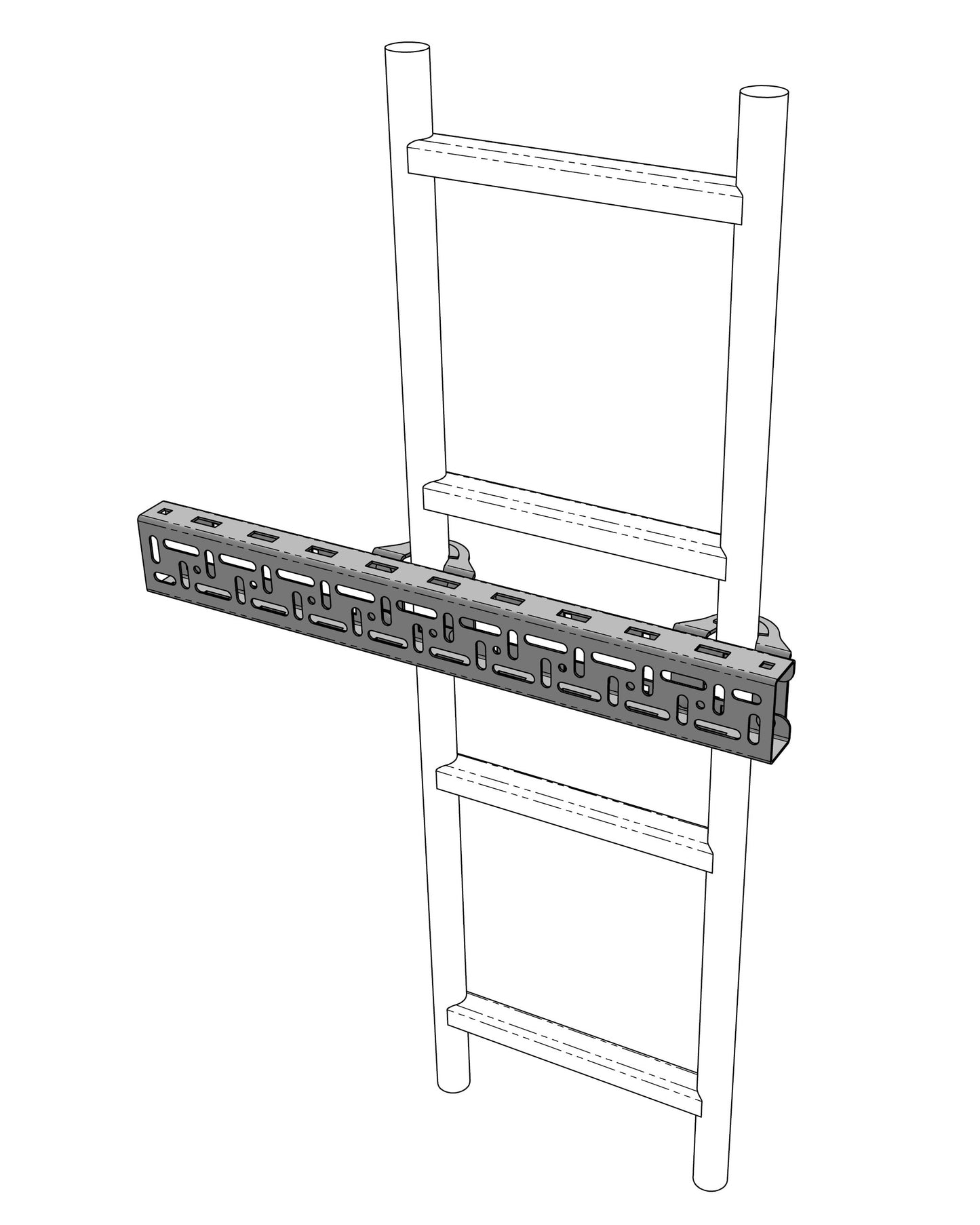 Rhino Ladder Cargo Rail Accessory Carrier