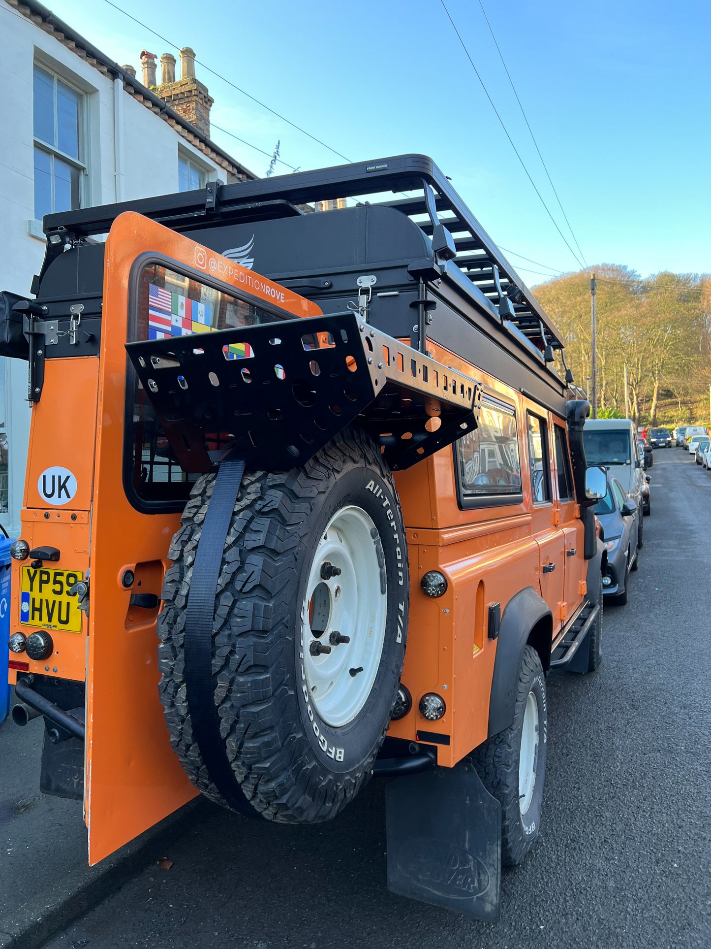 Spare Wheel Mounted Large Cargo Storage Carrier