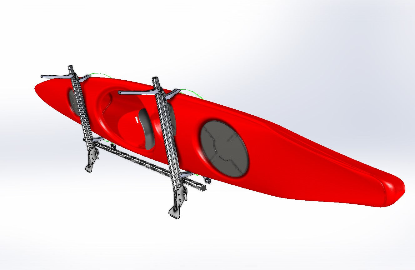 Wheeliams High Roof Side Mounted Boat Rack - Sherpas Translift