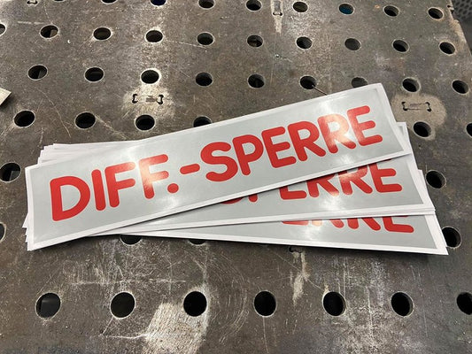 VW LT MK1 DIFF-SPERRE STICKER