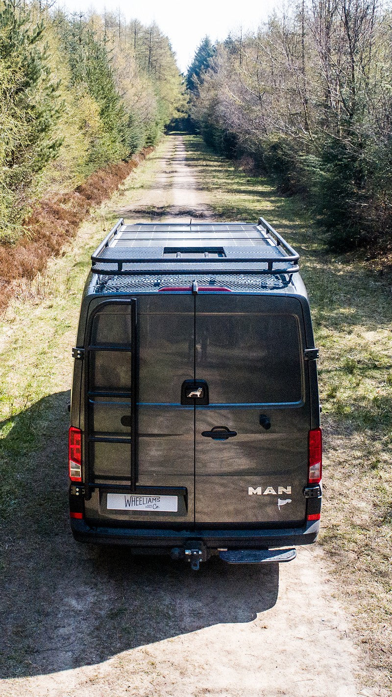 Man TGE / VW Crafter Shorty Rohr-Hecktürleiter NS