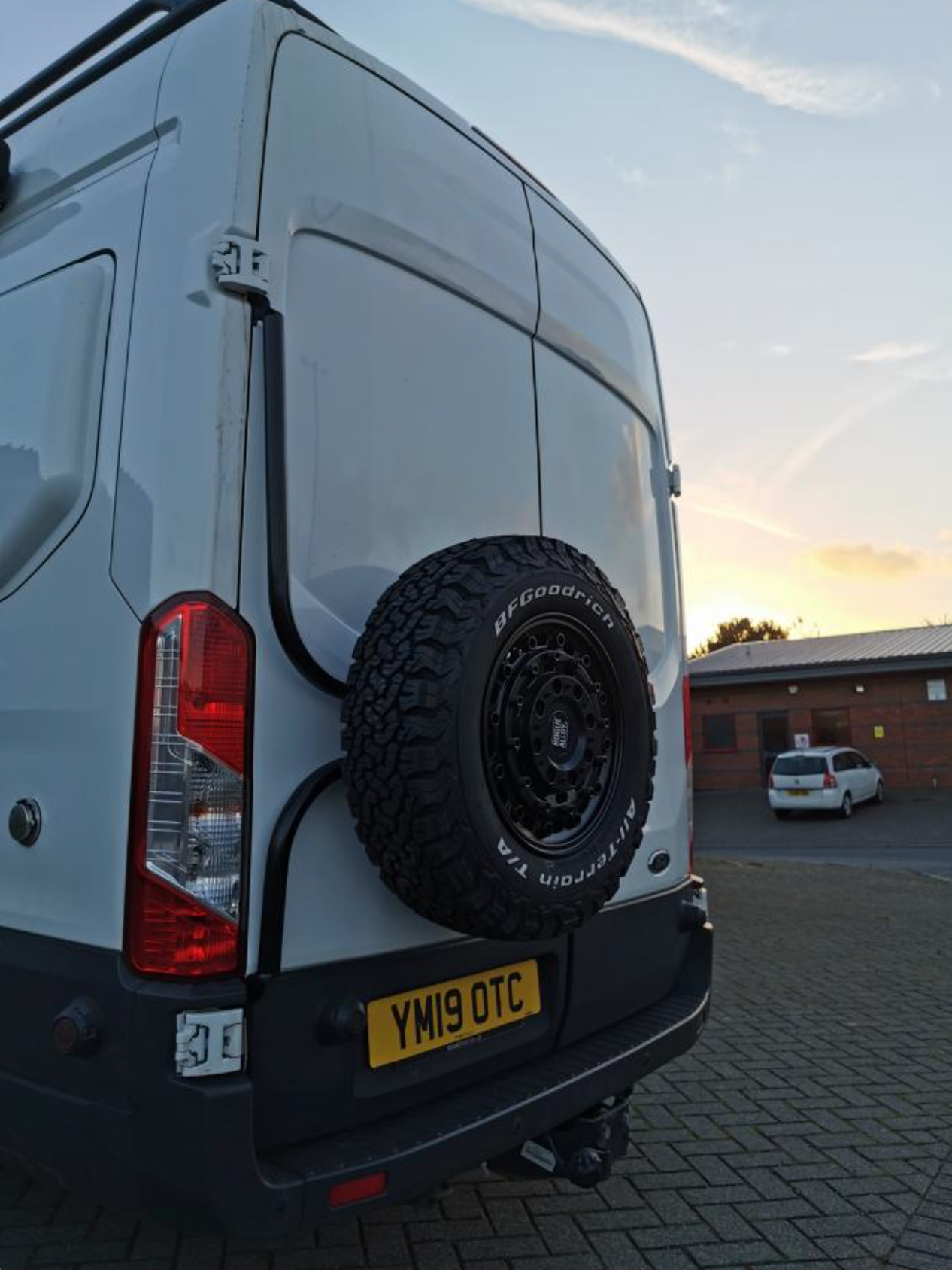 Ford Transit MK8 Rear Door Spare Wheel Carrier 2014+ (&Tourneo)