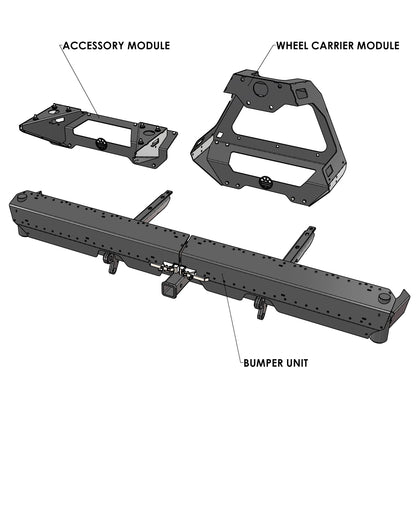 VOLKSWAGEN LT MK1 (1976-1996) - Rear Bumper Storage System