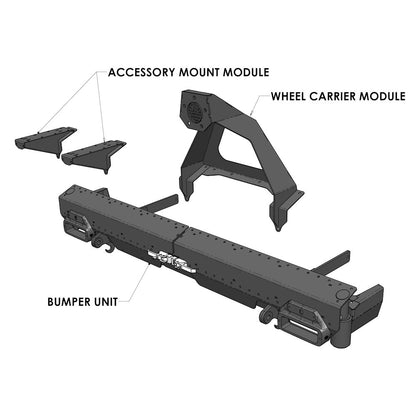 VOLKSWAGEN T3 - Rear Bumper Storage System