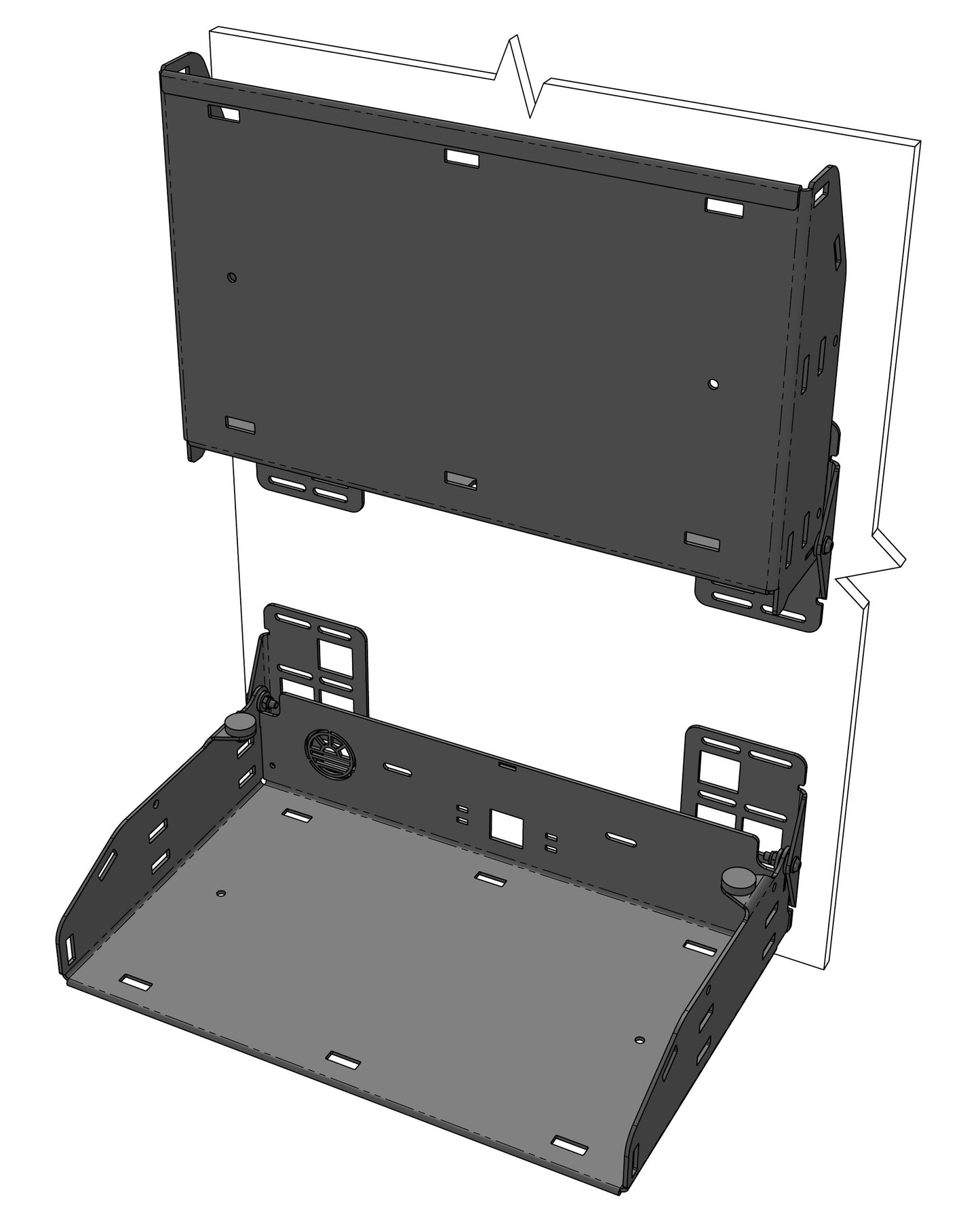 Wheeliams Fold-down Aluminium Camping Table
