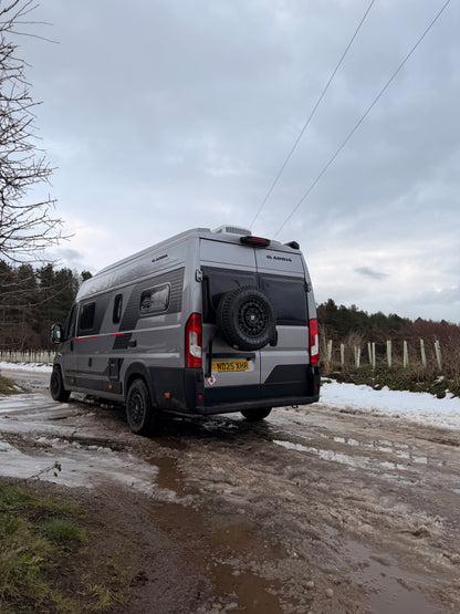 Relay/Ducato/Boxer/Jumper Rohr-Ersatzradträger für die Hintertür ab 2006 