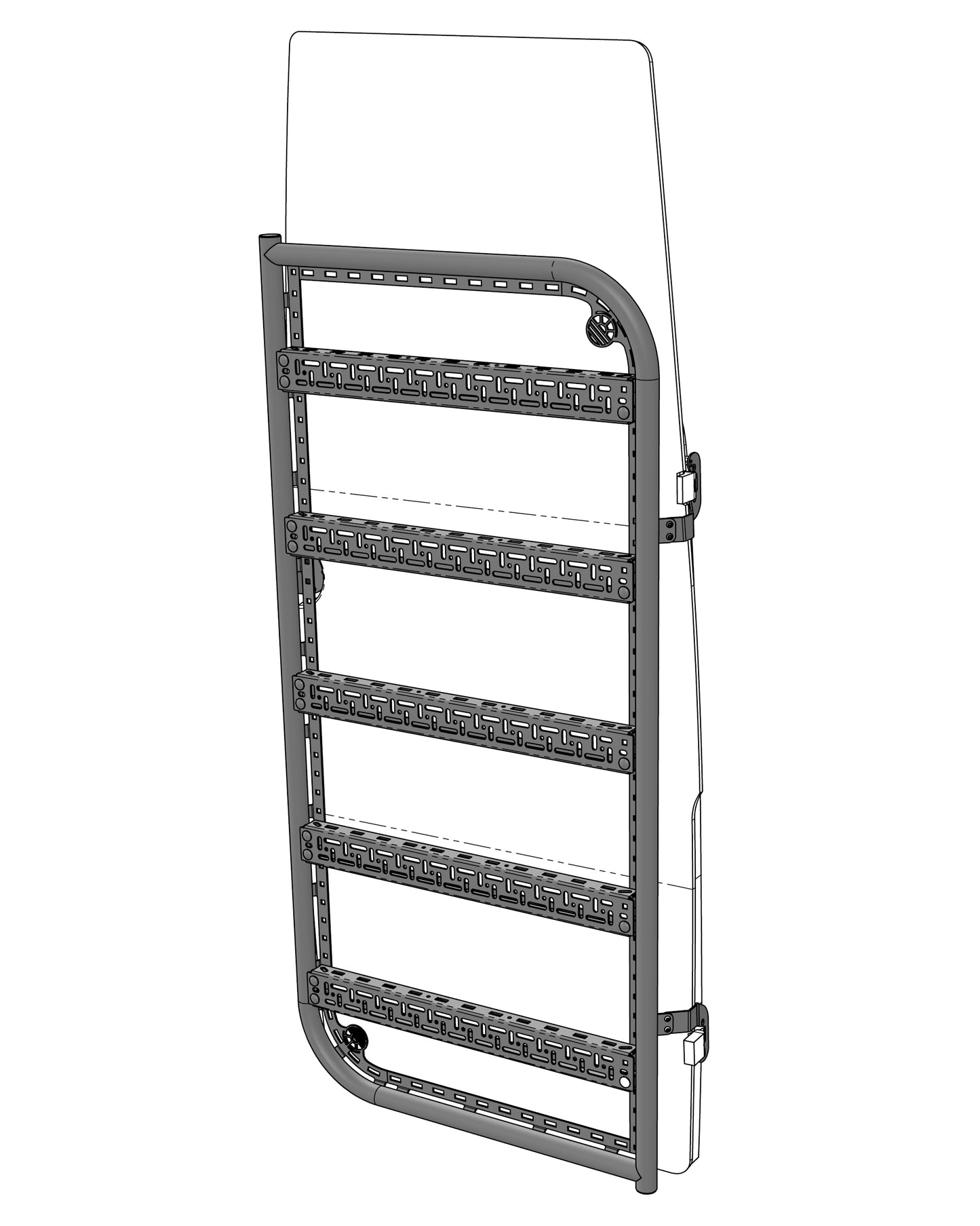 MAN TGE 2018+, VW CRAFTER 2018+  Modular BackRack - RH