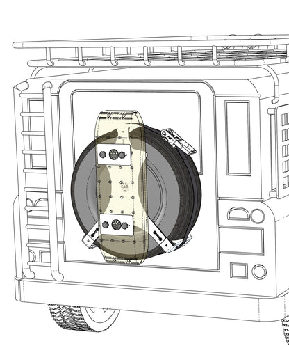 Universal Spare Wheel Mounted Recovery Track Mount