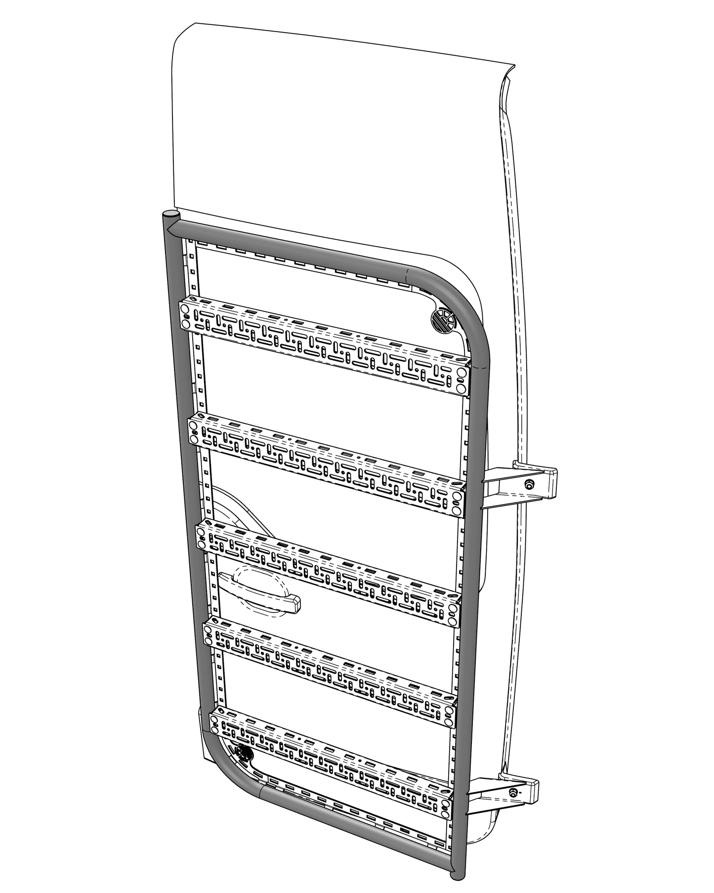 RENAULT MASTER 2010+  Modular Backrack - RH