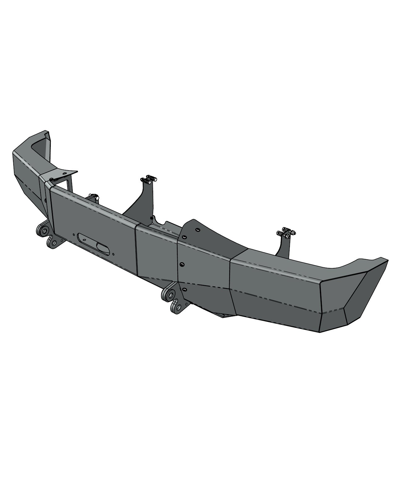 MERCEDES T2 1986-1995, VARIO 1995-2013 Front Bumper & Winch Mount