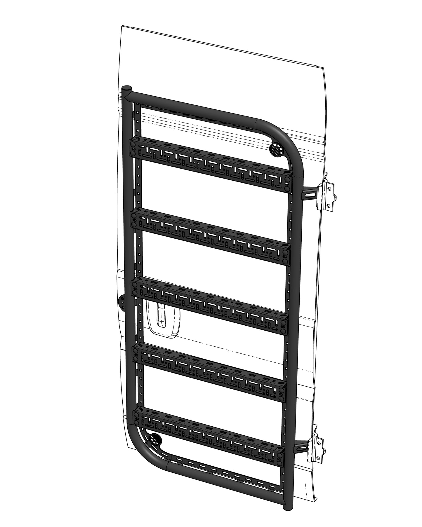 DUCATO 2006+ ,BOXER 2006+ ,RELAY 2006+, MOVANO 2021+  Modular Backrack - RH