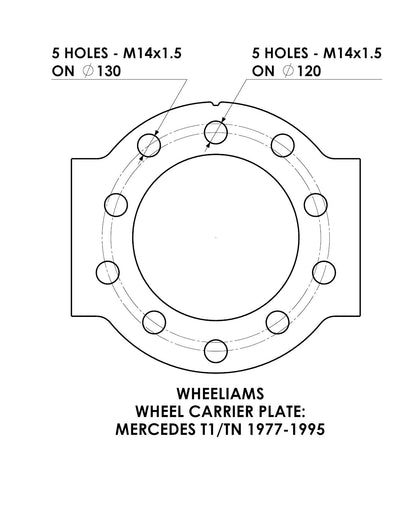 MERCEDES T1/TN 1977–1995 Wheel Carrier - LH