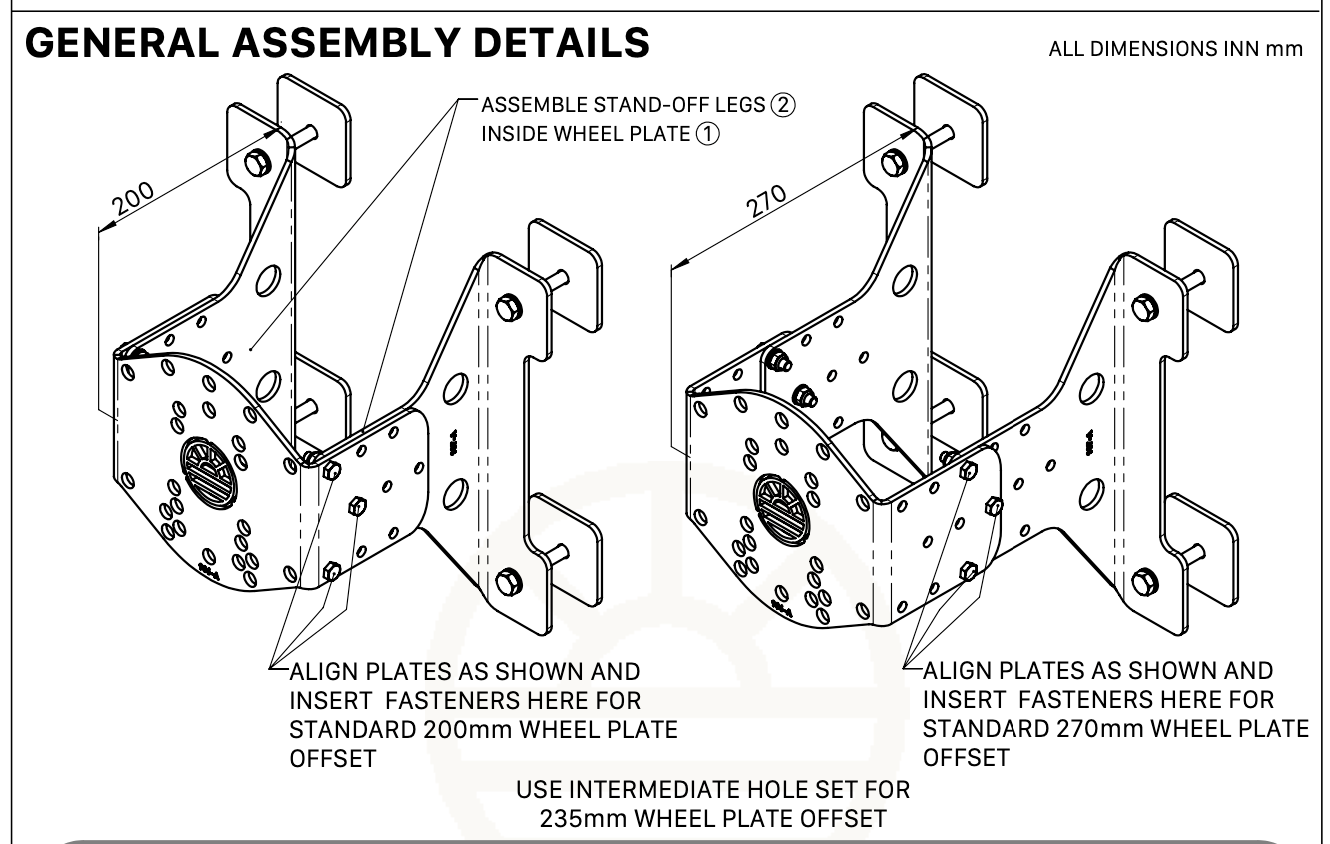 Universal Coachbuilt Composite Panelled Spare Wheel Carrier Assembly