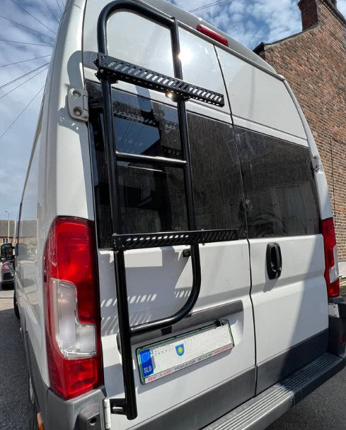 RELAY, DUCATO, BOXER, JUMPER 2006-present - Shorty Rear Door Tubular Ladder - LH