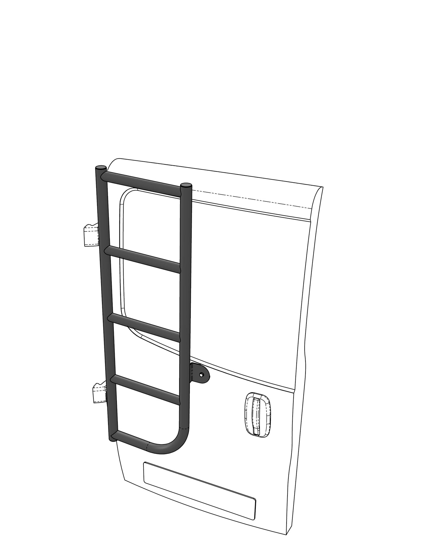 VAUXHALL VIVARO - Rear Door Ladder