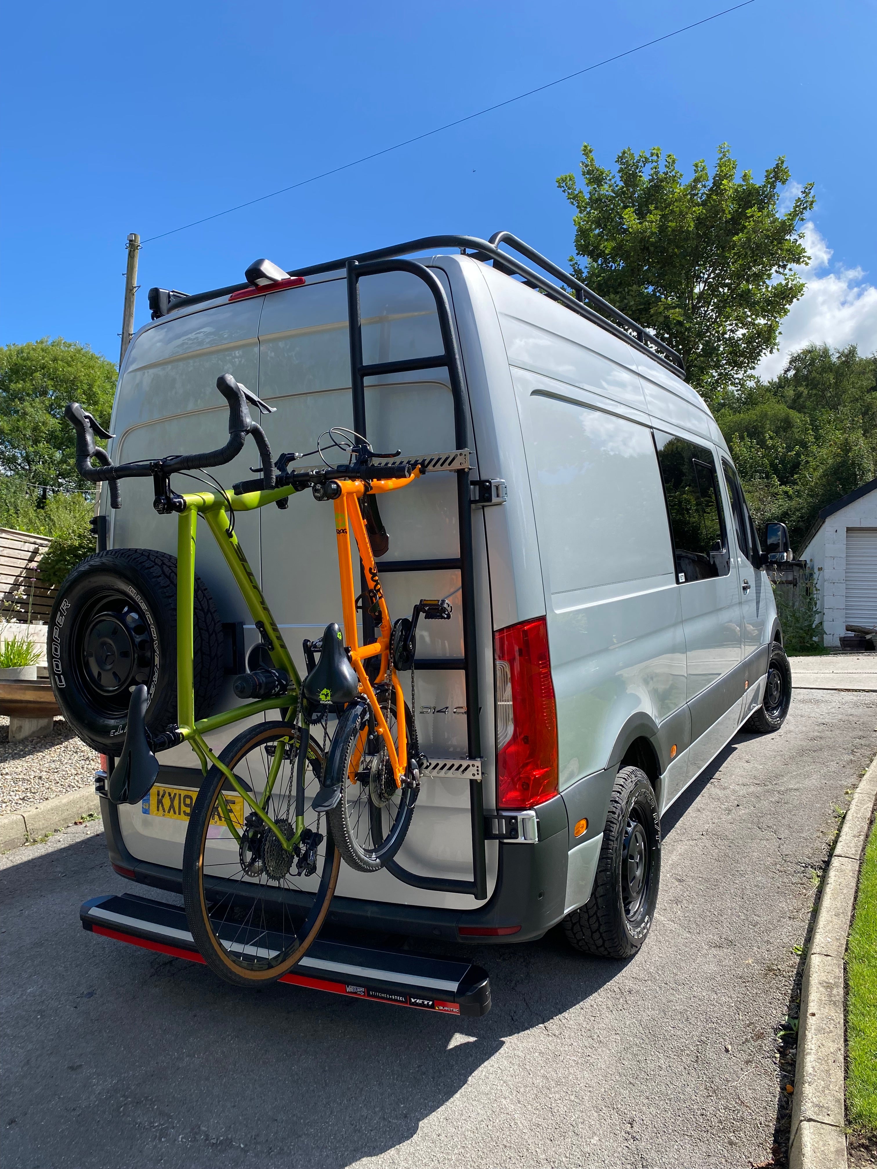 Ladder bike cheap rack