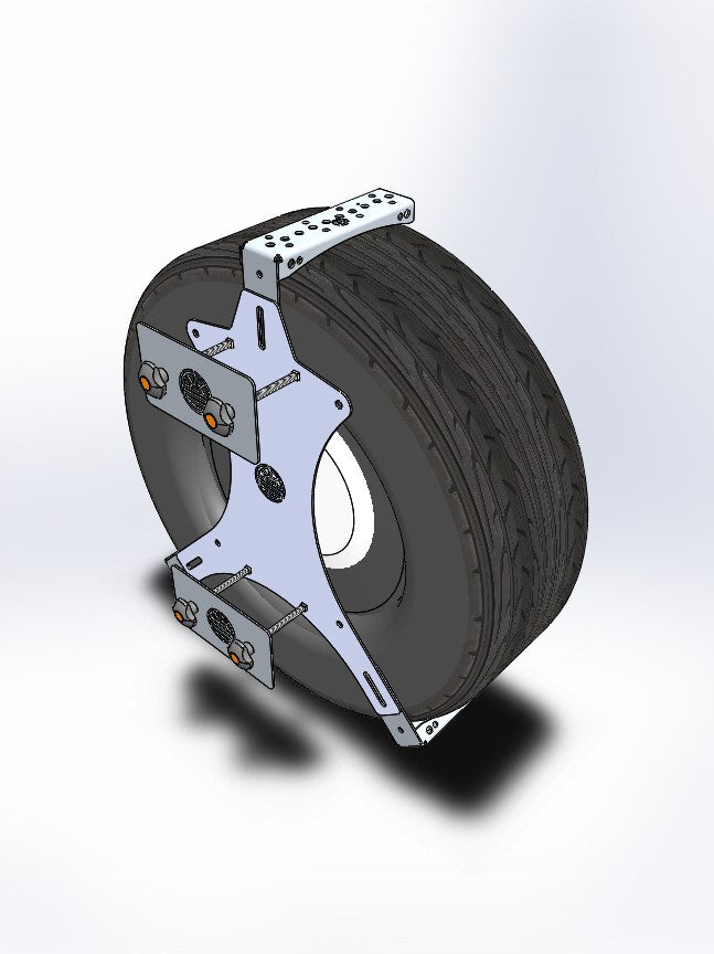 Universal Spare Wheel Mounted Recovery Track Mount