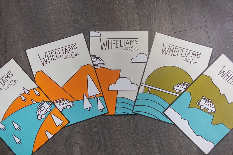 WHEELIAMS ADVENTURE A3 POSTER SET – Wheeliams